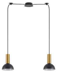 SE21-GM-4-BL2-MS3 ADEPT TUBE Gold Matt Pendant Black Metal Shade+