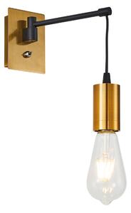 SE21-GM-9 ADEPT GOLD MATT & BLACK WALL LAMP Β3