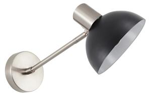 SE21-NM-22-MS3 ADEPT WALL LAMP Nickel Matt Wall lamp Black Shade+