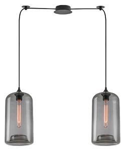 SE21-SM-19-30-BL2+ FEINT Smoked Glass Pendant+