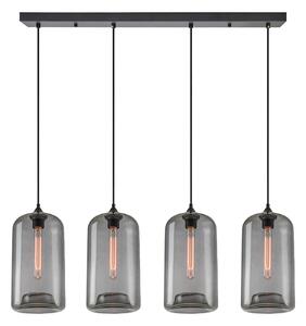 SE21-SM-19-30-4BL+ FEINT Smoked Glass Pendant+