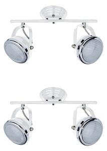 T12022a-2tu (X2) Juno Packet White Adjustable Spot With Chrome Ring and Glass+