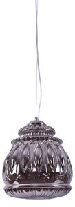 SE4344-01b ROZA PENDANT SMOKE GLASS E4