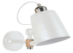 YQ-4003 SAM WHITE METAL-WOOD WALL LAMP 1Ε1