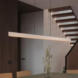 Trio Lighting Κρεμαστό φωτιστικό LED Donegal, μπεζ χρώμα, μήκος 150 cm, CCT, ρυθμιζόμενος, Μπεζ, Σαλόνι / τραπεζαρία, Μέταλλο, σύγχρονο