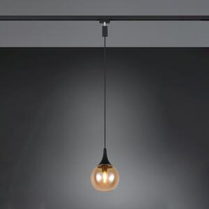 Trio Lighting Ράγα-φωτιστικό LUMINA για DUOline, κεχριμπαρένιο χρώμα, ρυθμιζόμενος, Μπεζ, Σαλόνι / τραπεζαρία, Γυαλί, σύγχρονο