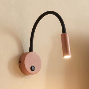 TK Lighting Φωτιστικό τοίχου Lagos, κόκκινο/μαύρο, G9, ύψος 45 cm, μέταλλο, ρυθμιζόμενος, Κόκκινο, υπνοδωμάτιο, Μέταλλο