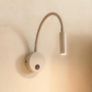 TK Lighting Φωτιστικό τοίχου Lagos, άμμος/μαύρο, G9, ύψος 45 cm, μέταλλο, ρυθμιζόμενος, Μπεζ, υπνοδωμάτιο, Μέταλλο