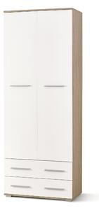 LIMA REG2, color: sonoma oak / white DIOMMI V-PL-LIMA-REG2-BIAŁY/SONOMA