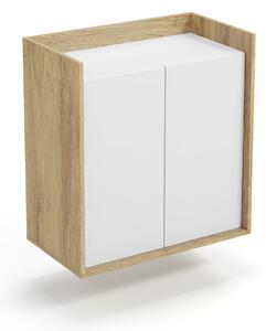 MOBIUS cabinet 2D color: hikora oak/white DIOMMI V-PL-MOBIUS-SZAFKA_2D-BIEL