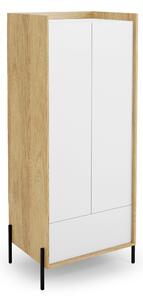 MOBIUS cabinet 2D color: hikora oak/alpine white DIOMMI V-PL-MOBIUS-SZAFA_2D-BIEL