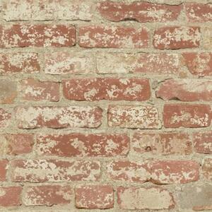 Αυτοκόλλητη Ταπετσαρία Stuccoed Red Brick Peel KAL.RMK9035