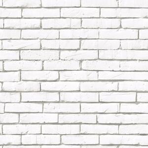 Ταπετσαρία Τοίχου Brick Wall White