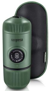 Φορητή μηχανή εσπρέσο Wacaco Nanopresso Moss Green, 18bar, 80 ml, Για αλεσμένο καφέ, Δεν χρειάζεται φόρτιση ή μπαταρίες, Θήκη μεταφοράς, Πράσινο