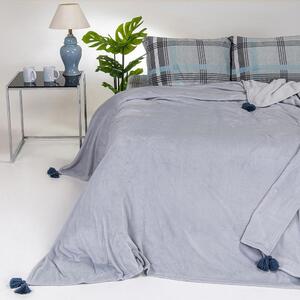 Κουβέρτα Fleece Υπέρδιπλη (220x240) Melinen Berlin Light Grey