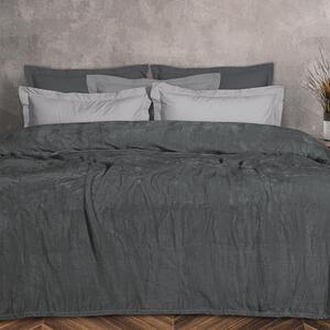 Κουβέρτα Fleece Υπέρδιπλη (220x240) Das Home Velour 1343 D.Grey