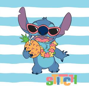 Λαβέτα Ώμου (30x30) Dimcol Lilo & Stitch 79 Sky Blue