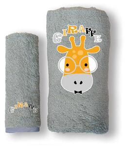 Βρεφικές Πετσέτες (Σετ 2τμχ) Sb Home Baby Giraffe Silver 450gsm