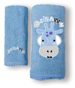 Βρεφικές Πετσέτες (Σετ 2τμχ) Sb Home Baby Giraffe Blue 450gsm