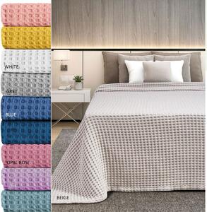 Κουβέρτα Πικέ King Size (240x260) AdamHome Waffle SS2023 GREY