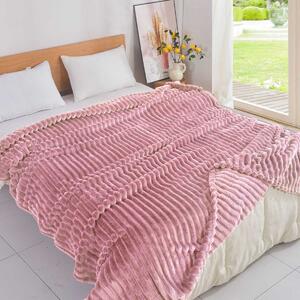 Κουβέρτα Fleece Υπέρδιπλη (220x240) Whitegg KB133-1 Pink