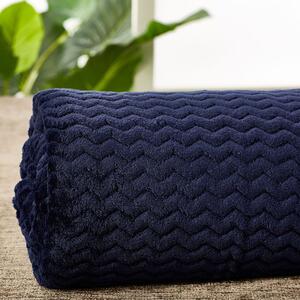 Κουβέρτα Fleece Υπέρδιπλη (220x240) Whitegg Pop Corn AW2023 14-DARK BLUE