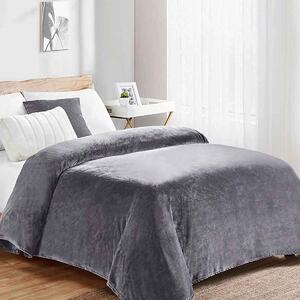 Κουβέρτα Fleece Υπέρδιπλη (220x240) Dimcol Grey 06