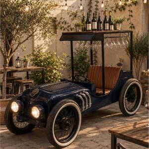 Ράφι & Βar Metal Oldtimer (68816) με μπουκαλοθήκη και διαστάσεις 230x67x120cm