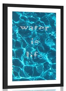 Αφίσα με επιγραφή - Water is life