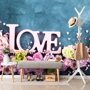 Φωτοταπετσαρία επιγραφή Love