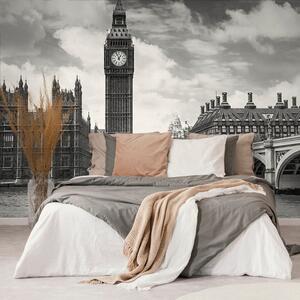 Φωτοταπετσαρία big Ben στο Λονδίνο σε ασπρόμαυρο