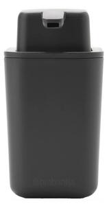 Δοχείο υγρού σαπουνιού Brabantia SinkSide 1003313, 250 ml, Εύκολο στο καθάρισμα, Λαστιχένια βάση, Σκούρο γκρι