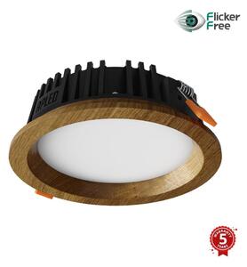 APLED - Φωτιστικό LED RONDO WOODLINE LED/6W/230V 4000K διάμετρος 15 cm δρυς μασίφ ξύλο