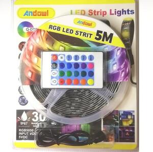 Ταινία LED RGB USB 5m με τηλεχειριστήριο Q-DT50 ANDOWL 0465 Andowl