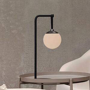Dyberg Larsen LED φορητή διακοσμητική λάμπα Odin, μαύρο/λευκό, IP44, ρυθμιζόμενος, Λευκό, Πλαστικό, σύγχρονο