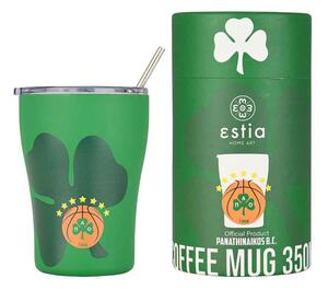 Θερμός με Καλαμάκι Coffee Mug PANATHINAIKOS BC Edition Estia 350ml