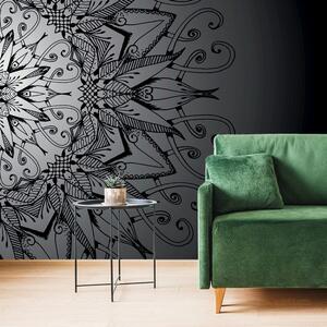 Ταπετσαρία τοίχου μάνταλα σε σκούρο σχέδιο