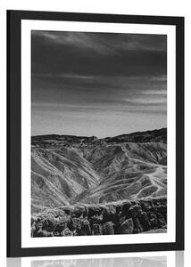 Αφίσα εθνικό πάρκο Death Valley σε ασπρόμαυρη εκδοχή
