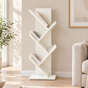 Βιβλιοθήκη Δαπέδου 4 Θέσεων (40x30x102) Spitishop Libro White