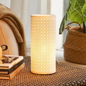 Pauleen Επιτραπέζιο φωτιστικό PURE SUNKISS, λευκό, ύψος 27 cm, πορσελάνη, Λευκό, Σαλόνι / τραπεζαρία, Κεραμικό υλικό, Νεανική διαβίωση