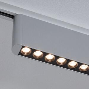 Paulmann Λάμπα ράγας LED URail Zelos, χρώμιο, 3.000 K, 37 cm, ρυθμιζόμενος, Μεταλλικό, Σαλόνι / τραπεζαρία, Αλουμίνιο, σύγχρονο