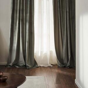Κουρτίνα Βελουτέ (140x280) Με Τρέσα Gofis Home Winter Shadow Green 711/07
