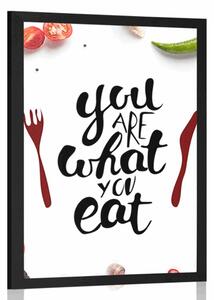 Αφίσα με επιγραφή - You are what you eat
