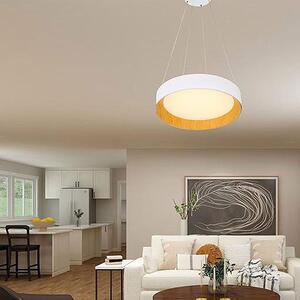 Φωτιστικό Οροφής Μονόφωτο LED Eurolamp 144-17024 White/Wood