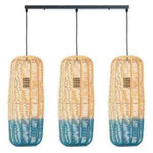 Φωτιστικό Οροφής Τρίφωτο Eurolamp Kai 144-33030 White/L.Blue