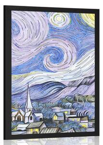 Αφίσα αναπαραγωγή Hvězdná noc - Vincent van Gogh