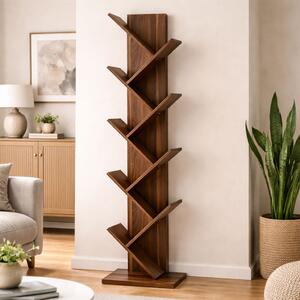 Βιβλιοθήκη Δαπέδου 8 Θέσεων (40x30x174) Spitishop Libro Brune
