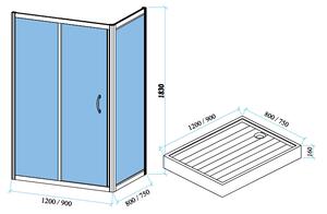 SANITEC A907 Ευθύγραμμα κρύσταλλα Tempered Glass με λευκή σεριγραφία