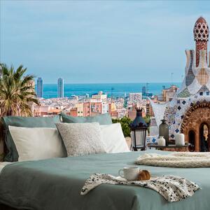 Αυτοκόλλητη φωτοταπετσαρία θέα στο Park Güell στη Βαρκελώνη