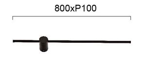 Απλίκα Τοίχου LED Viokef Leo Black 4271400